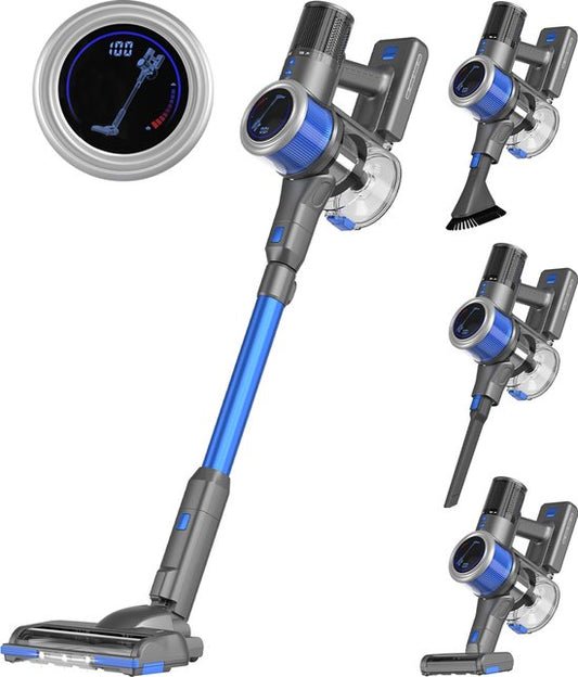 Auronic Stick hoover - Sans fil - Aspirateur autoportant - Sans sac - 350W - Aspirateur - Gris/Bleu
