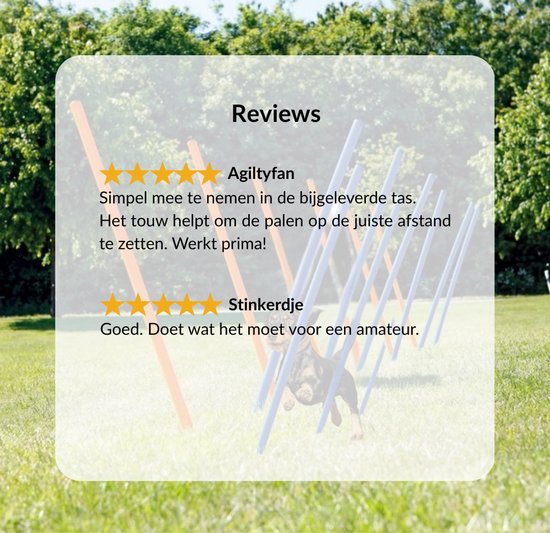 Set de slalom pour chien 12 pièces - Agility - hauteur 98 cm - set d'agility - set d'agility pour chien - slalom - set d'agility pour chien - set d'agility