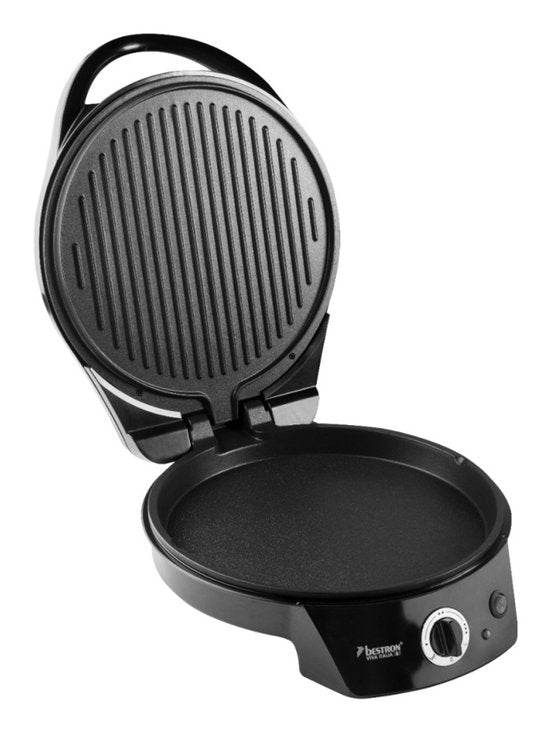 Bestron Four à pizza - APZ400Z - Maximum 230°C - Ø27 cm - Noir - Peut également être utilisé comme grill de table - Garantie 5 ans