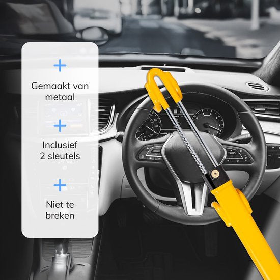 Verrouillage du volant Car PRO - Sécurité antivol pour voiture - Stoplock - Convient aux camping-cars