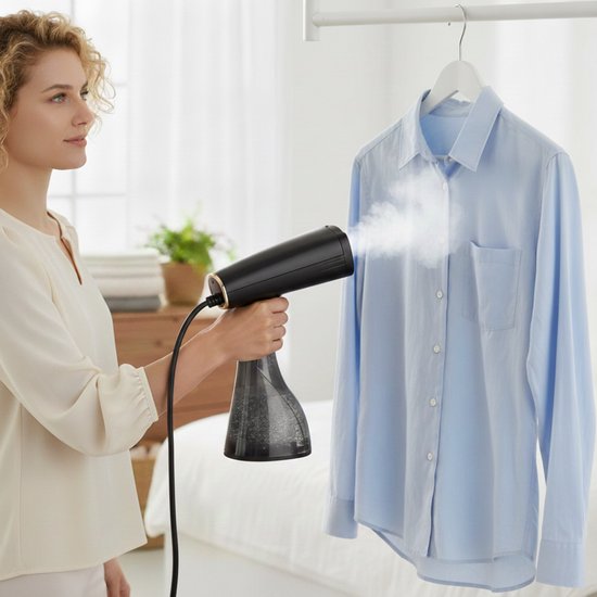 HomeShift Défroisseur à vêtements - Défroisseur - Défroisseur à main - Pour vêtements et meubles - 380ML - Noir