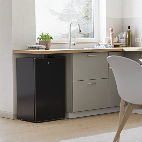 KitchenBrothers Réfrigérateur - 92L - Modèle de table - Glacière - Frigo - Pose libre - Noir