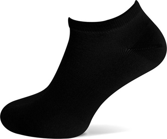 2 paires de chaussettes d'entraînement en bambou - Chaussettes de cheville en bambou doux pour femmes et hommes - 38 - Noir