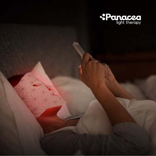 Masque facial à LED - Soins de la peau - Thérapie par la lumière rouge - Acné - Collagène - 520 ampoules LED - Technologie Quattro Chip