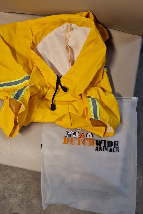 Dutchwide - Manteau pour chien - Imperméable pour chien - Jaune - Taille S