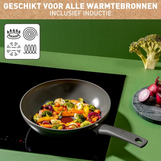 Tefal Renewal Ceramic wok pan 28 cm