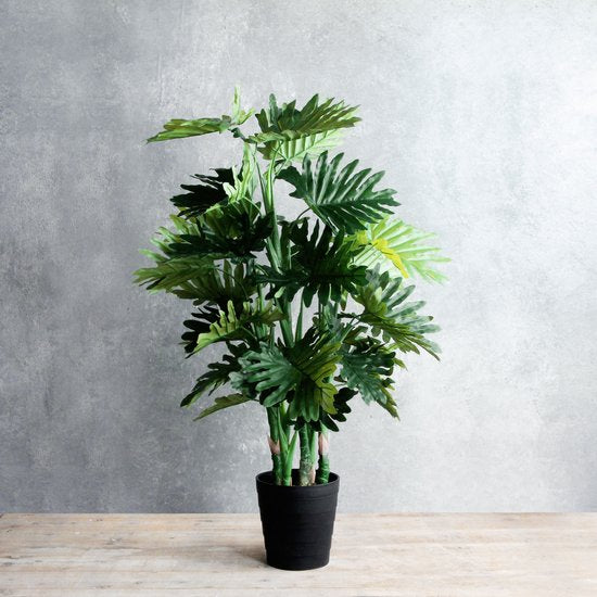 Mica Decorations Plante Artificielle Philodendron - H120 x Ø80 cm - Vert