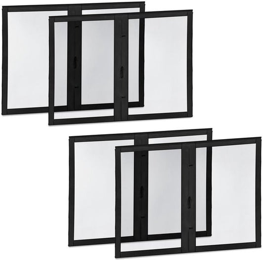 VONROC Parois latérales avec moustiquaire - Pour tente de réception PT501XX - Protection UV 50+ - Noir