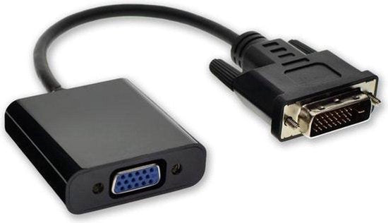 Adaptateur DVI vers VGA - Garpex® - Connecteur DVI-D vers VGA - Dual Link - 1080p Full HD - pour écran d'ordinateur/TV
