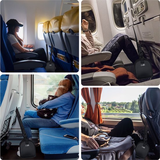 Repose-pieds pour avion - Hamac de pieds pour le voyage - également pour le bus, la voiture ou le train - Sunflake