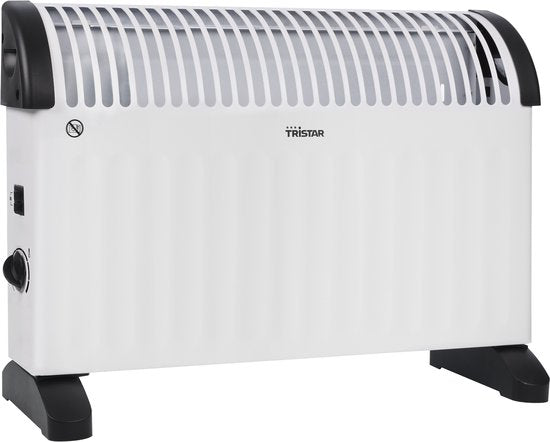 Tristar KA-5164 Convecteur de chauffage - 750W - 1250W - 2000 W - Thermostat réglable - 3 niveaux de chaleur - Protection contre la surchauffe