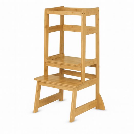 Oemmie Learning Tower - Tour d'apprentissage - Tour d'apprentissage Montessori - Tour d'apprentissage Kitchen Aid - Tour d'apprentissage - Step up - Children's Step - Brown