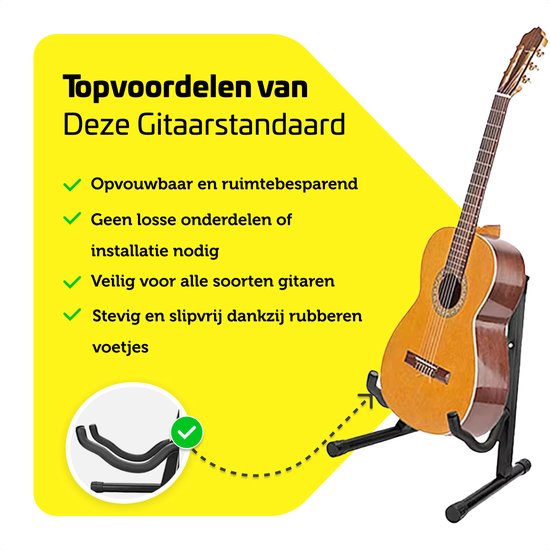 Garpex® Universal Guitar Stand - Portable - Stable