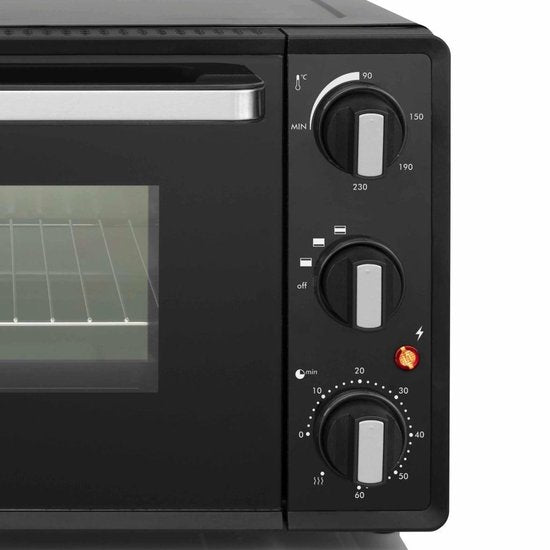 Tristar Four compact autoportant OV-3620 - Four 19 litres - 1300 watts - Chauffage par le haut et par le bas - Noir