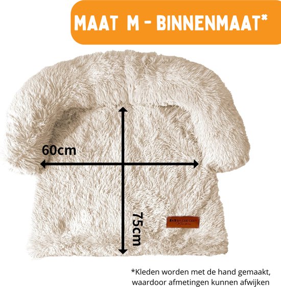 By Cee Cee - Dog Rug Bench Original - Dog Rug Bench - Dog Basket - Premium - Fully Unzipable - Beige - Size M - 90x90