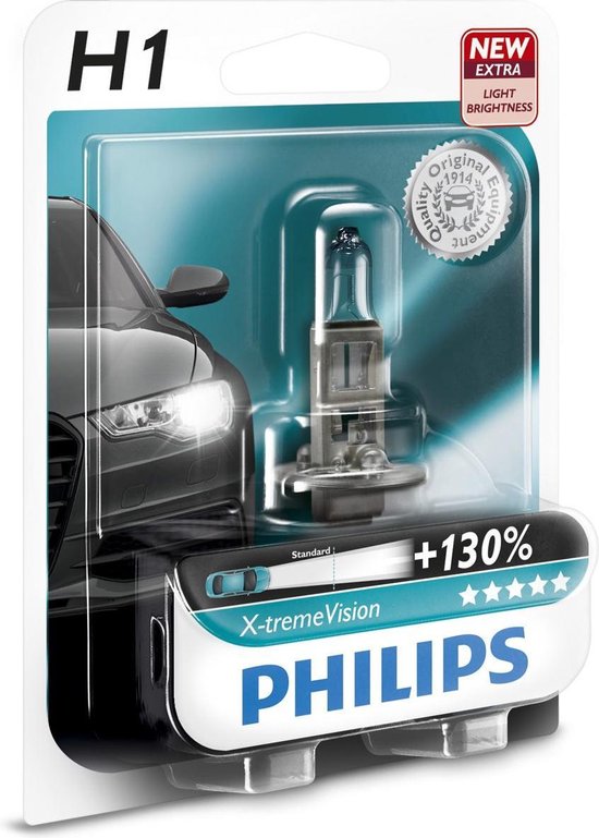 Philips 12258XV+B1 Ampoule halogène X-tremeVision H1 55 W 12 V