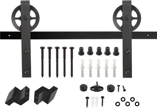 Système de porte coulissante Intersteel Roue noir mat