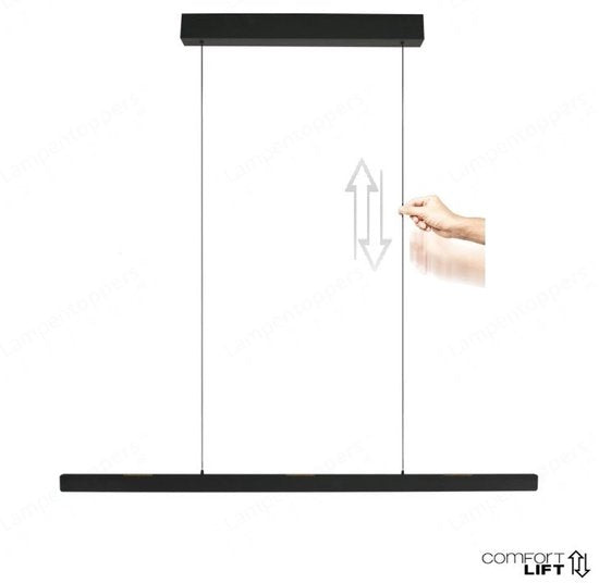 Steinhauer Exclusive - lampe suspendue - Fluxy - noir - métal - lampe design - LED - 4190ZW