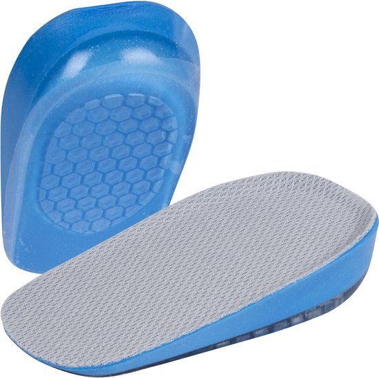 Semelles Nuvance - 2.5cm Heel booster - Heel pads - 2 Pieces - Size 36-40 - Men & Women - Heel insoles - Blue