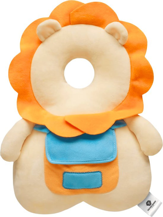 Vulpes Goods® BabyCare - Coussin de tête pour bébé - Oreiller de sécurité pour bébé - Sac à dos en cas de chute - Respirant en 3D - Apprendre à marcher en toute sécurité - Lion