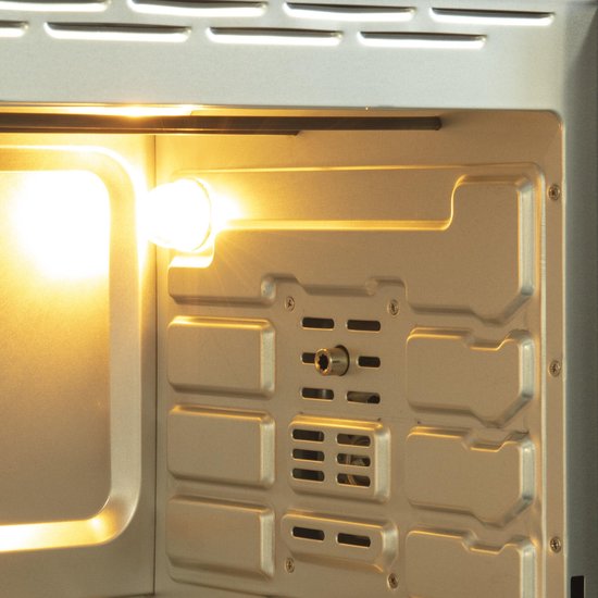 Inventum OV457B - Four à convection encastrable - Plateau tournant - 45 litres - 2000 watts - 6 programmes - Noir