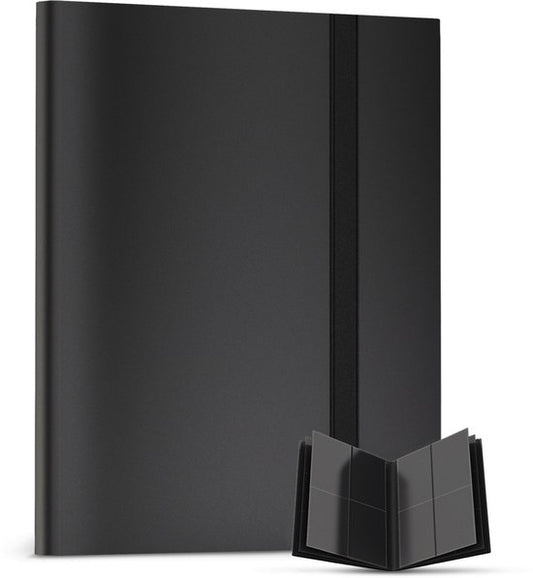 NAPI Collection Folder 160 Cards - Pro Binder Folder for Cards - Trading Card Folder - 4 Pocket - Premium Card Binder - 20 Pages - A5 Format - Black