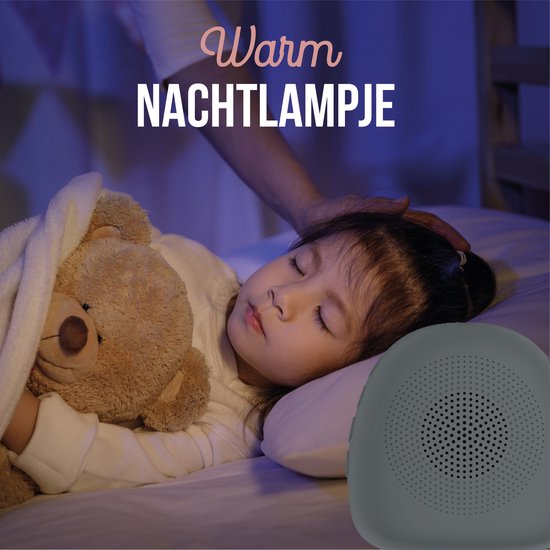 Machine à bruit blanc - Aide au sommeil - Bruit blanc - Aide au sommeil de bébé - Goutte - Gris