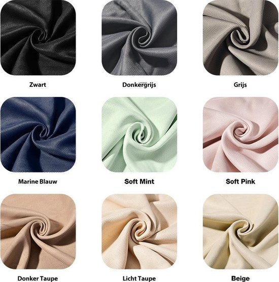 Larson - Luxury Hotel Series Rideau occultant - Motif à chevrons - Crochets - Gris foncé - 150 x 250 cm - occultant & prêt-à-porter