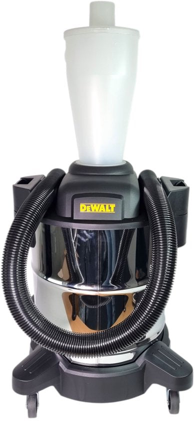 Pré-séparateur pour aspirateurs - Réservoir en acier inoxydable de 34 litres - Conception cyclonique - Augmente la durée de vie du filtre - Noir