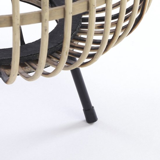 Lampe de table - Mica Decorations - H37 x Ø29 cm - Bambou - Marron clair