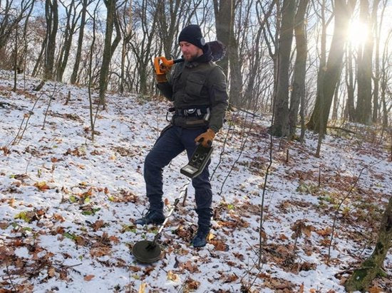 Velleman Détecteur de métaux, bobine de recherche étanche 20 cm, compteur analogique, profondeur de recherche 12 cm