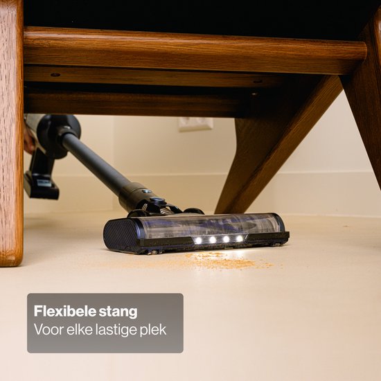 Aspirateur bâton CleanDetect 450W - Dépoussiéreur - Sans fil - 4 accessoires - Aspirateur - Sans sac sur batterie - Samako