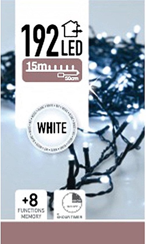 Eclairage LED 192 LED - blanc - à piles