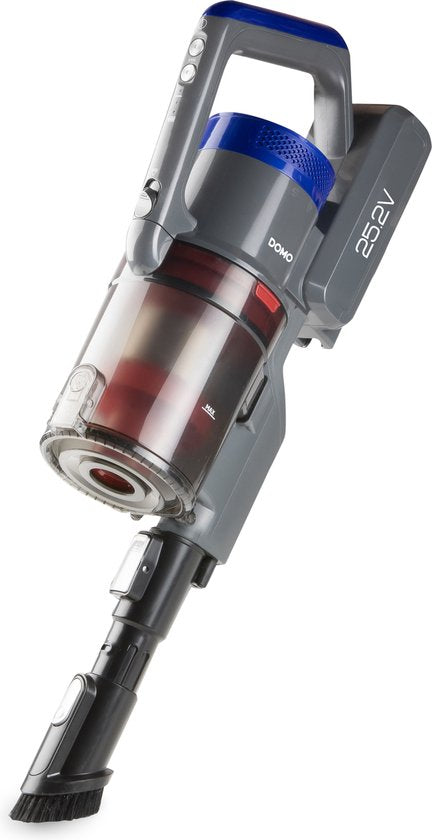 DOMO DO1103SV Aspirateur balai sans fil - 25.2V Li-Ion - 45 min d'autonomie