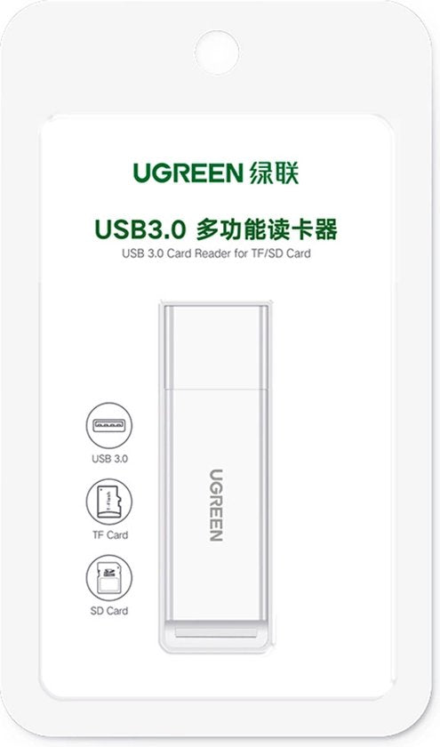 Ugreen - portable - Lecteur de carte TF/SD pour USB 3.0 noir - (CM104)