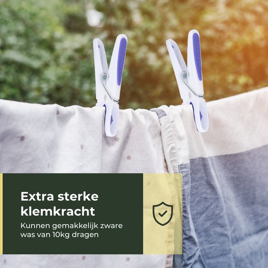 Gandria Pinces à linge 48 pièces - Pinces à linge en plastique - Lot de 48 pinces à linge en plastique - Pinces à linge pour portemanteau 10 Kg - 4 Couleurs