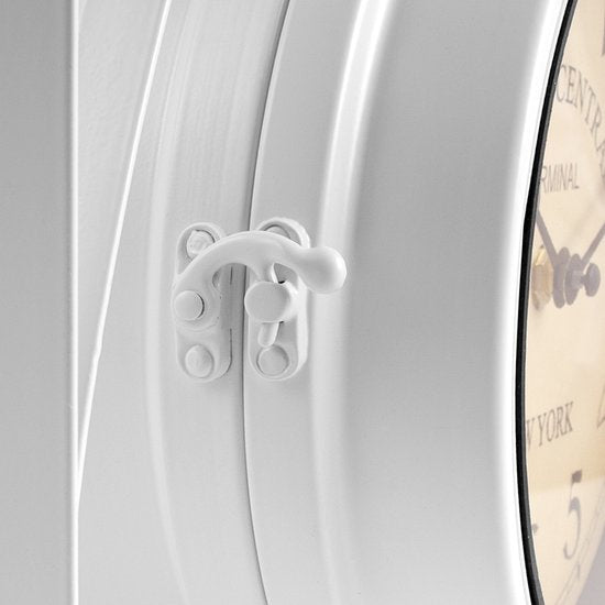 DUB Retrostyle Station Clock/Clock - 29 x 9,5 x 32,5 cm -White