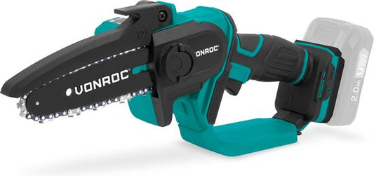VONROC Mini tronçonneuse 20V - 152mm - Sans batterie ni chargeur rapide