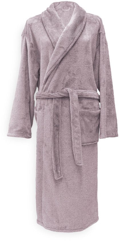 Zohome Peignoir Cara - Peignoir pour femmes et hommes - S - Manteau du matin - Convient pour le sauna - Rose