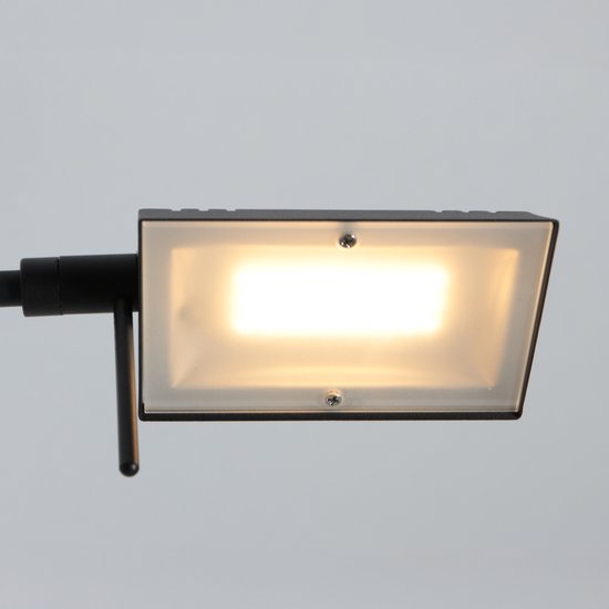 Mexlite - lampadaire - GlowGo - noir - métal - lampe de lecture - LED - 4603ZW