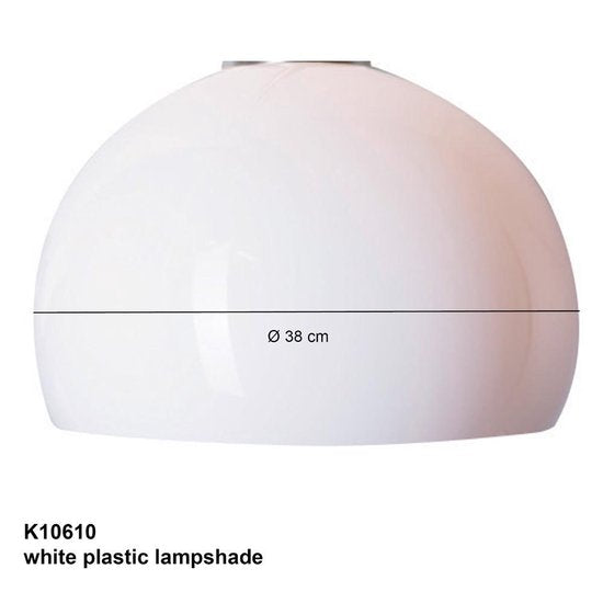 Steinhauer - Abat-jour - rond 38 cm - plastique - blanc