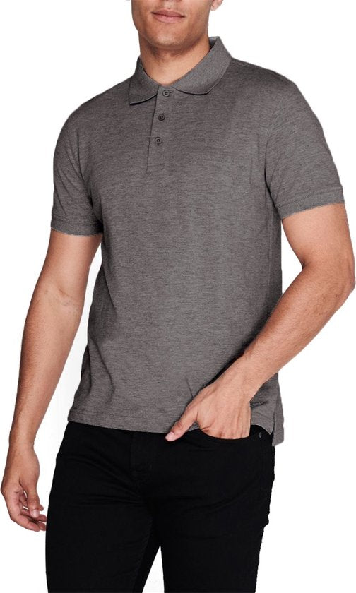 Pierre Cardin - Polo classique SS pour homme - Gris - Taille L