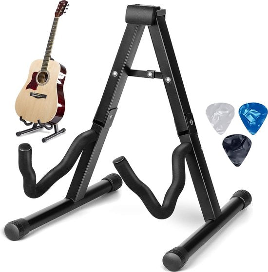 Finesse Guitar Stand - Universal - Acoustic & Electric - Black