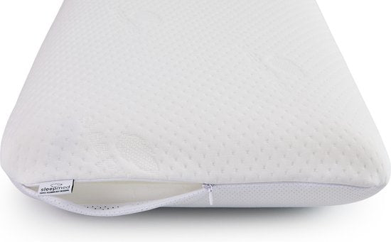 Oreiller réfrigérant SleepMed - 58x38x12 cm - 100% polyester - Blanc