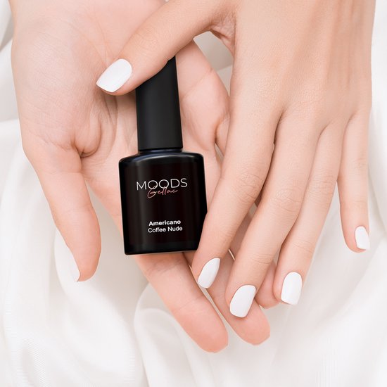 Moods Gellac BIAB - Builder in a Bottle - BIAB Nail Builder Gel - Coffee Nude - HEMA & TPO Free