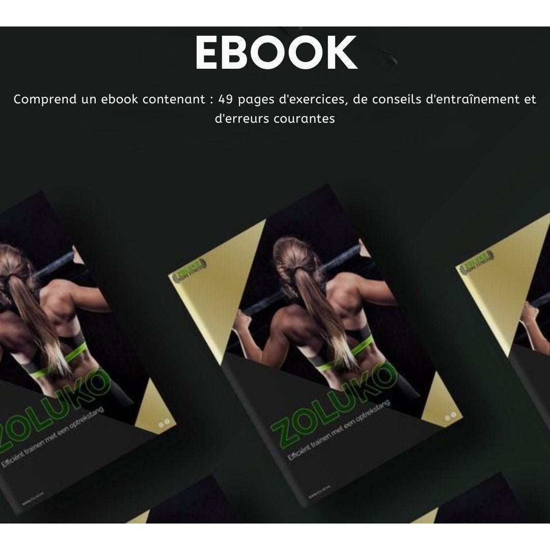 Barre de traction murale Zoluko Professional - Capacité de charge de 150 kg - E-book inclus - Montage facile - pour le sport à domicile - Noir