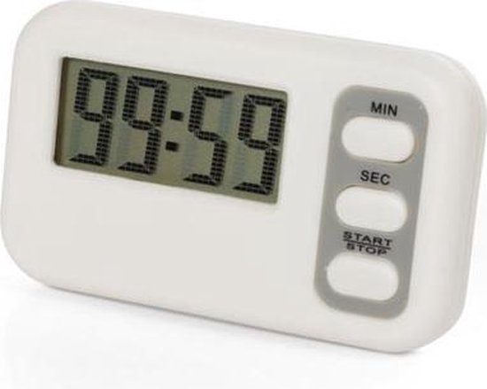 Velleman Compte à rebours numérique, alarme, LCD, compte à rebours, max 99 min 59 sec, parfait pour la cuisine
