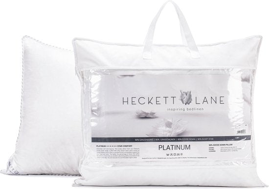 Heckettlane Pillow - Oreiller de sommeil avec garniture synthétique - Oreiller antiallergique - 40x80 cm - Pour les dormeurs sur le dos, sur le côté et sur le ventre - 1 pièce