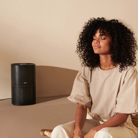 Purificateur d'air intelligent Duux Bright - Purificateur d'air avec filtre HEPA et ioniseur - Purificateur d'air avec capteur et indicateur de qualité de l'air