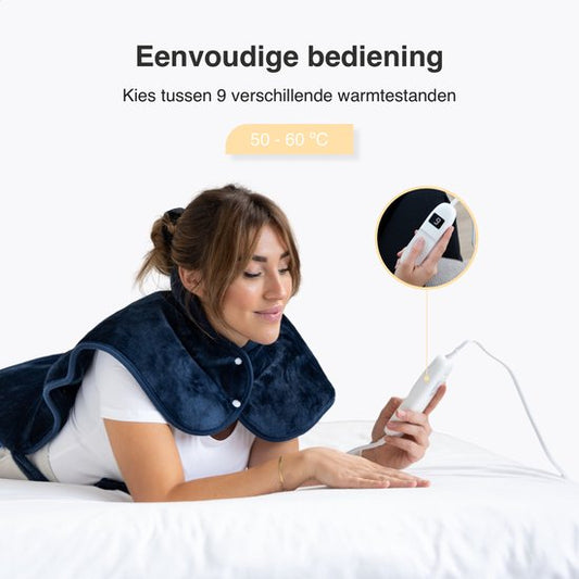 Oreiller chauffant électrique - Lifeproducts - Chaleur réglable - Couverture électrique - Tapis chauffant électrique - 100W